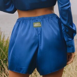 Daily Drills Blue Silky Shorts XS/S